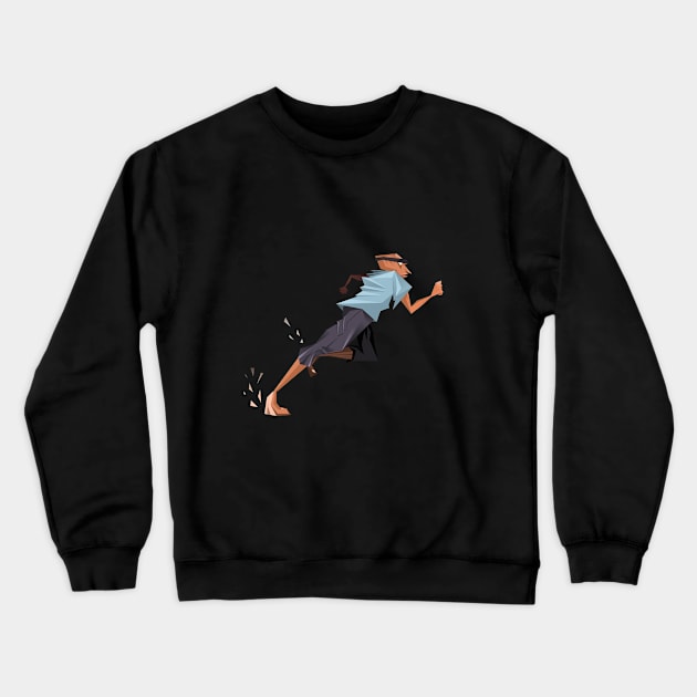 Run! Crewneck Sweatshirt by Emre Karacan